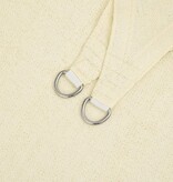 VidaXL Zonnescherm HDPE rechthoekig 4x6 m crémekleurig