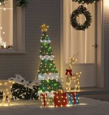 VidaXL Verlichte Kerstboom met 3 Cadeau Dozen 2D Warm Wit 150 cm