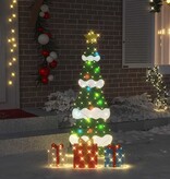 VidaXL Verlichte Kerstboom met 3 Cadeau Dozen 2D Warm Wit 150 cm