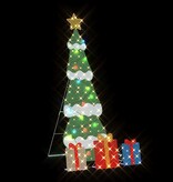VidaXL Verlichte Kerstboom met 3 Cadeau Dozen 2D Warm Wit 150 cm