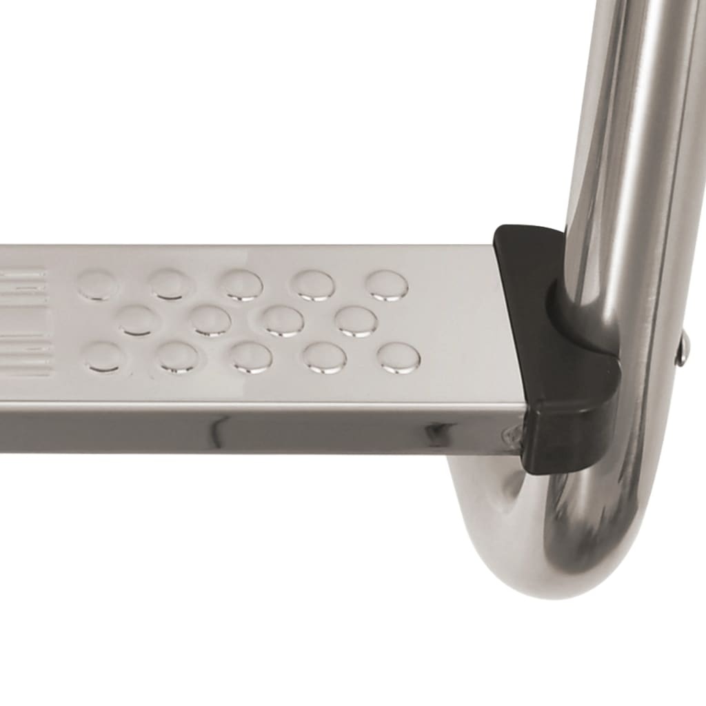 VidaXL Zwembadladder met 3 sporten 120 cm roestvrij staal 304