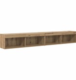VidaXL TV Wandkasten Panama 2 pcs Artisan Eiken 100 x 30 x 30 cm