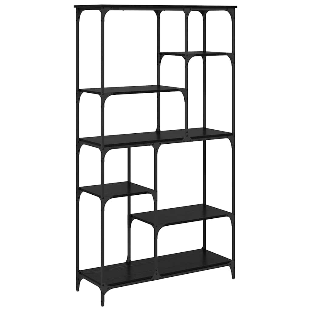 VidaXL Boekenkast Zwart Eiken 99 x 35,5 x 176 cm Bewerkt hout