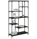 VidaXL Boekenkast Zwart Eiken 99 x 35,5 x 176 cm Bewerkt hout