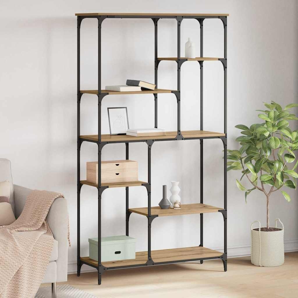 VidaXL Boekenkast Artisan Eiken 99 x 35,5 x 176 cm Bewerkt hout