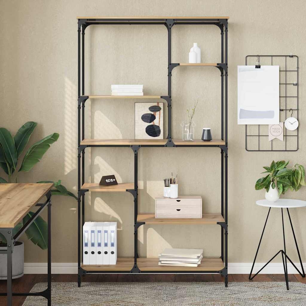 VidaXL Boekenkast Artisan Eiken 99 x 35,5 x 176 cm Bewerkt hout