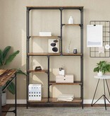 VidaXL Boekenkast Oudhout 99 x 35,5 x 176 cm Bewerkt hout