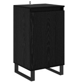 VidaXL Dressoir Zwart Eiken 40 x 35 x 70 cm Bewerkt hout