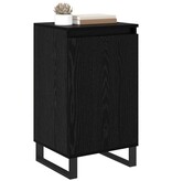VidaXL Dressoir Zwart Eiken 40 x 35 x 70 cm Bewerkt hout