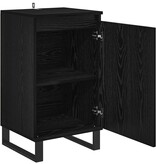 VidaXL Dressoir Zwart Eiken 40 x 35 x 70 cm Bewerkt hout