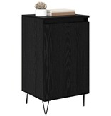 VidaXL Dressoir Zwart Eiken 40 x 35 x 70 cm Bewerkt hout