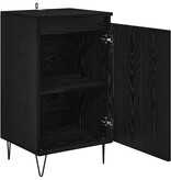 VidaXL Dressoir Zwart Eiken 40 x 35 x 70 cm Bewerkt hout