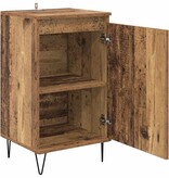 VidaXL Dressoir Wandgemonteerd Oudhout 40 x 35 x 70 cm Bewerkt hout