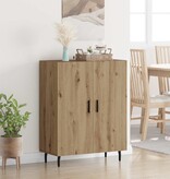 VidaXL Dressoir Artisan Eiken 69,5 x 34 x 90 cm Bewerkt hout