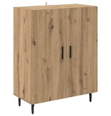 VidaXL Dressoir Artisan Eiken 69,5 x 34 x 90 cm Bewerkt hout