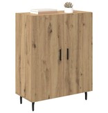 VidaXL Dressoir Artisan Eiken 69,5 x 34 x 90 cm Bewerkt hout
