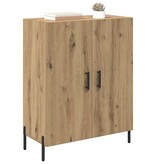 VidaXL Dressoir Artisan Eiken 69,5 x 34 x 90 cm Bewerkt hout