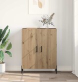 VidaXL Dressoir Artisan Eiken 69,5 x 34 x 90 cm Bewerkt hout