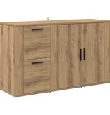 VidaXL artisanaal eikenkleurig 100 x 33 x 59,5 cm Bewerkt hout