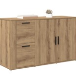 VidaXL artisanaal eikenkleurig 100 x 33 x 59,5 cm Bewerkt hout