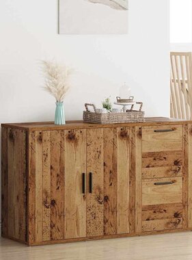 VidaXL met lade Oud hout 100 x 33 x 59,5 cm Bewerkt hout