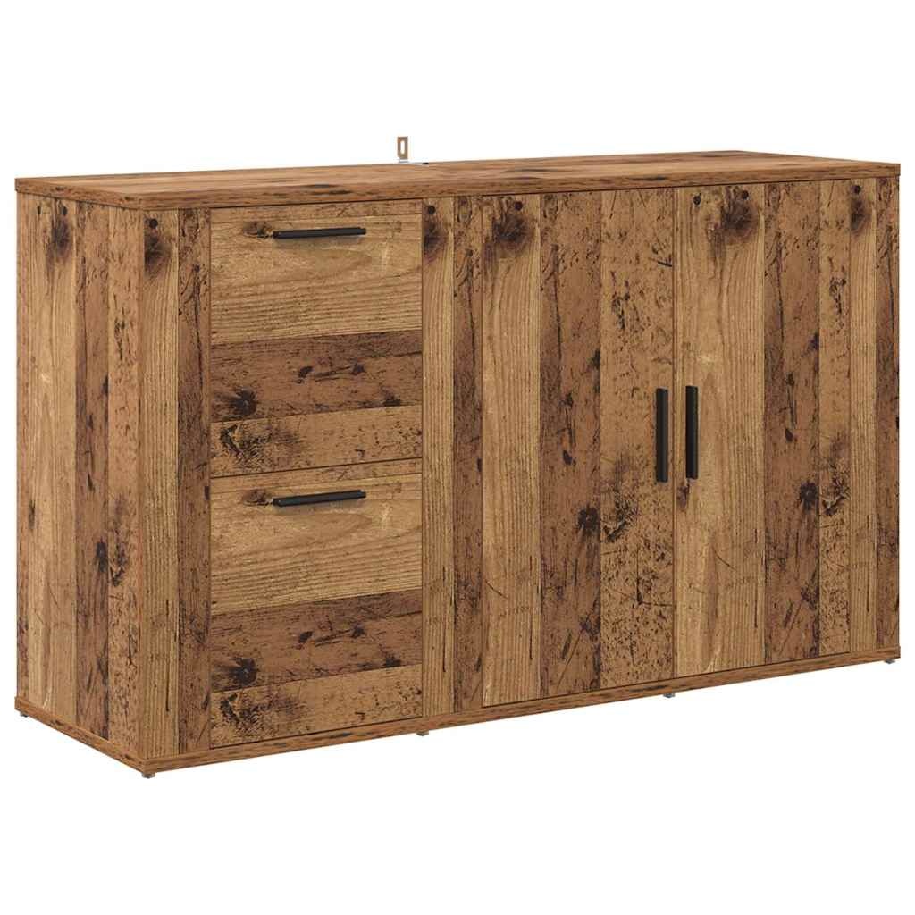 VidaXL met lade Oud hout 100 x 33 x 59,5 cm Bewerkt hout