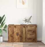 VidaXL met lade Oud hout 100 x 33 x 59,5 cm Bewerkt hout