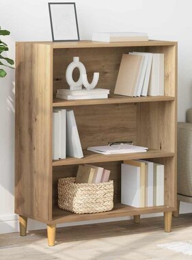 VidaXL Dressoir Artisan Eiken 69,5 x 32,5 x 90 cm Bewerkt hout