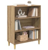 VidaXL Dressoir Artisan Eiken 69,5 x 32,5 x 90 cm Bewerkt hout