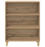 VidaXL Dressoir Artisan Eiken 69,5 x 32,5 x 90 cm Bewerkt hout