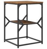VidaXL Bijzettafel Oud Hout 41 x 40 x 60 cm Engineered hout en staal