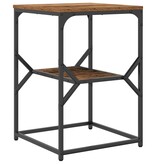 VidaXL Bijzettafel Oud Hout 41 x 40 x 60 cm Engineered hout en staal