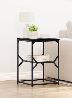 VidaXL Bijzettafel Zwart Eiken 41 x 40 x 60 cm