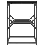 VidaXL Bijzettafel Zwart Eiken 41 x 40 x 60 cm