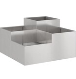 VidaXL Tuin Bloempot Roestig 80 x 80 x 48 cm Cortenstaal