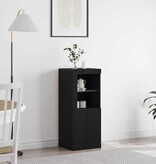 VidaXL LED Sideboard Zwart 41 x 37 x 100 cm Bewerkt hout