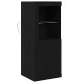 VidaXL LED Sideboard Zwart 41 x 37 x 100 cm Bewerkt hout