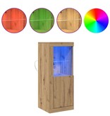 VidaXL LED Sideboard Bruin 41 x 37 x 100 cm Bewerkt hout