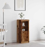 VidaXL LED Sideboard Bruin 41 x 37 x 100 cm Bewerkt hout