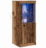 VidaXL LED Sideboard Bruin 41 x 37 x 100 cm Bewerkt hout