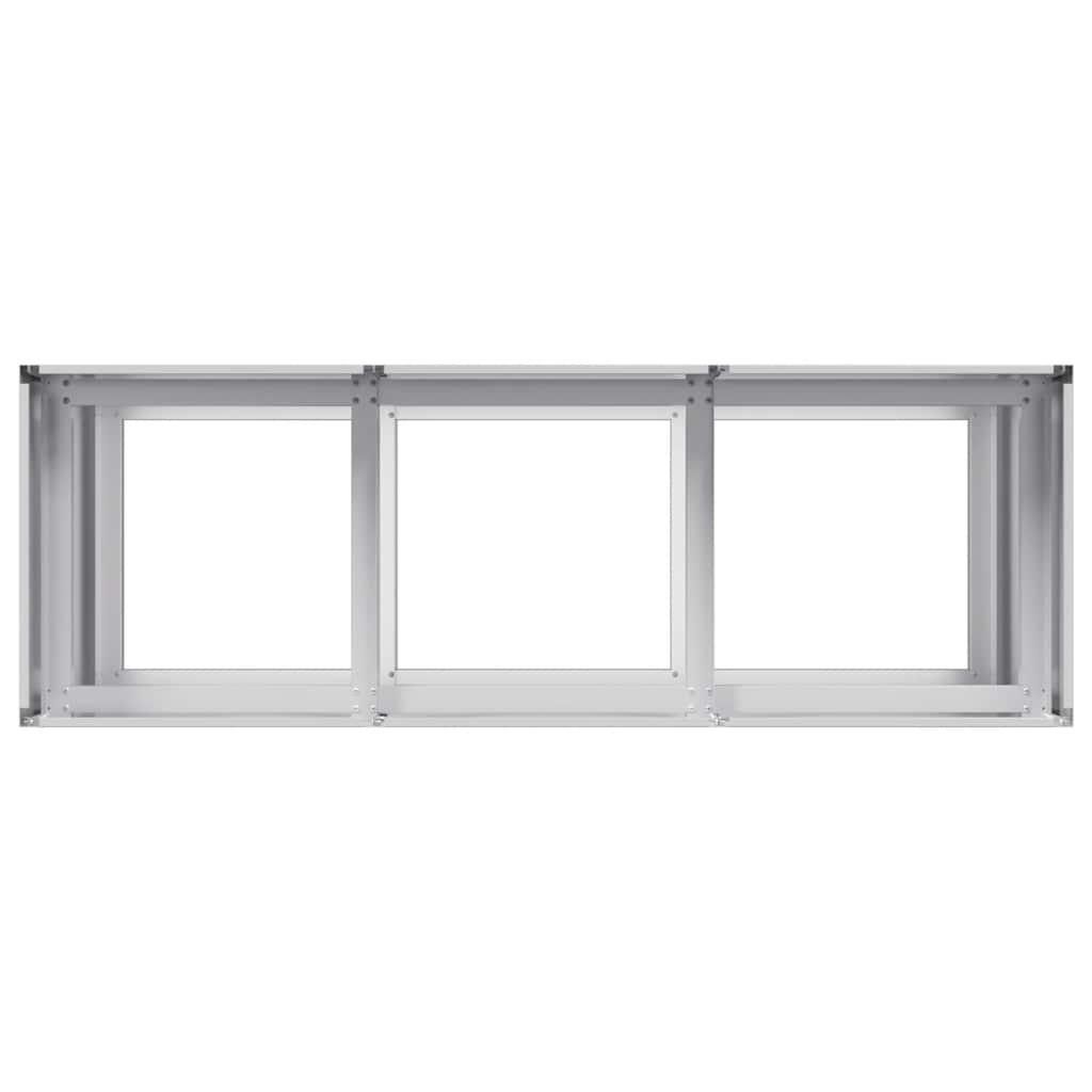VidaXL Plantenbak 120x40x80 cm gegalvaniseerd staal