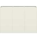 VidaXL Plantenbak 120x40x80 cm koudgewalst staal wit