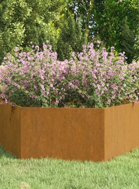 VidaXL Plantenbak roestig 138x120x45 cm cortenstaal