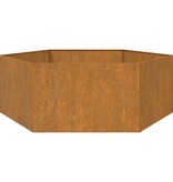 VidaXL Plantenbak roestig 138x120x45 cm cortenstaal