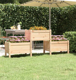 VidaXL Plantenbak 178,5x44x75 cm massief grenenhout