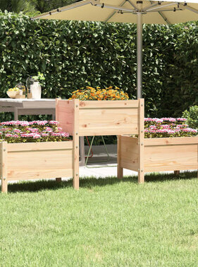 VidaXL Plantenbak 178,5x44x75 cm massief grenenhout