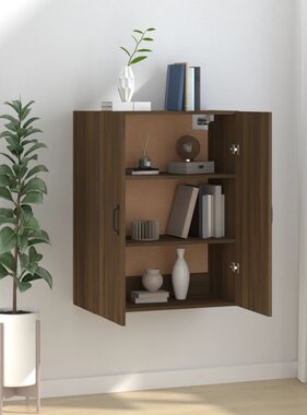 VidaXL Hangkast 69,5x34x90 cm bewerkt hout bruin eikenkleur