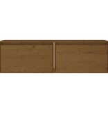 VidaXL Wandkasten 2 st 60x30x35 cm massief grenenhout honingbruin