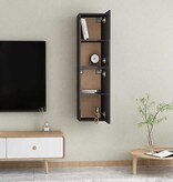 VidaXL Tv-meubelen 2 st 30,5x30x60 cm bewerkt hout hoogglans grijs