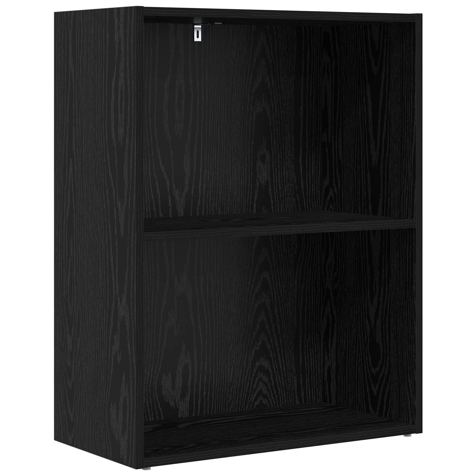 VidaXL Boekenkast Zwart Eiken 60 x 30 x 76.5 cm Bewerkt hout